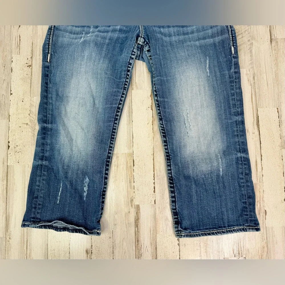 Vigoss Womens Capri The New York Jeans Blue 15/16(38x22.5) - Picture 4 of 11